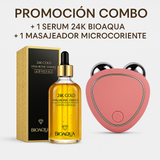 COMBO 1 SERUM 24K BIOAQUA + MASAJEADOR FACIAL MICROCORRIENTE