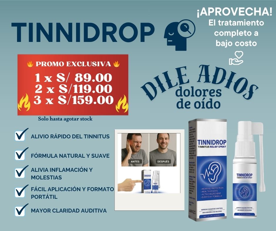 TinniDrop – Spray para el Oído